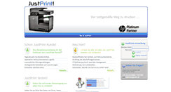 Desktop Screenshot of justprint.at