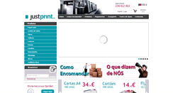 Desktop Screenshot of justprint.pt