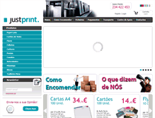 Tablet Screenshot of justprint.pt